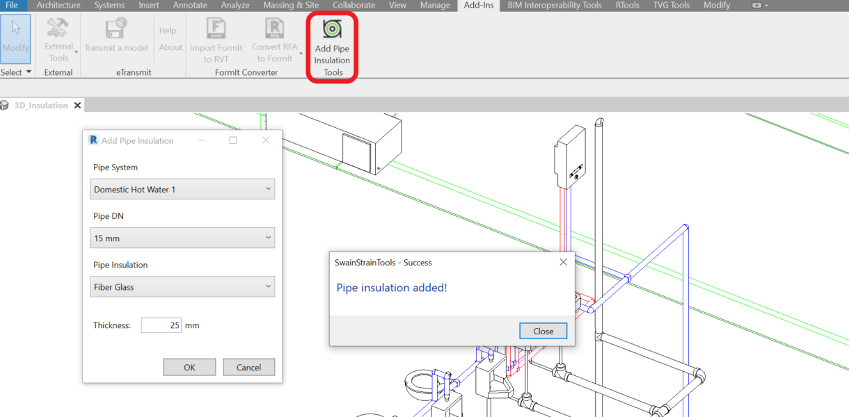 Adding Duct Insulation with Dynamo